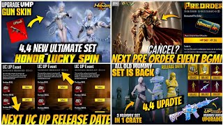 🔴NEXT PRE ORDER EVENT BGMI😍| NEXT UC UP EVENT BGMI🔥| NEXT ULTIMATE SET BGMI 4.4😱| MUMMY SET RETURN?