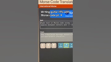 Writing guitar riffs with Morse code - part 5
