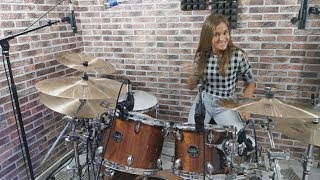 Billie Eilish - Bad Guy - Drum Cover - Nikoleta Drummer - 12 year old