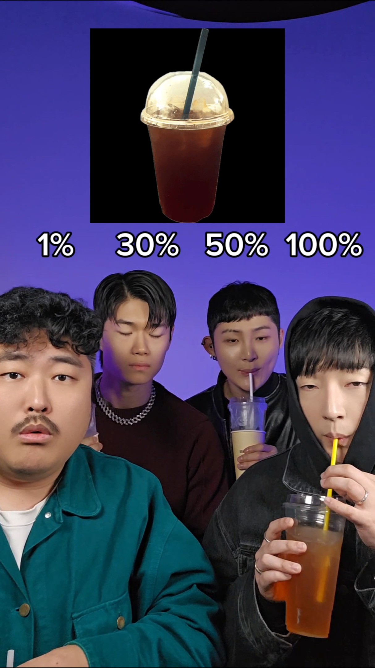 1% vs 30% vs 50% vs 100% #beatbox #tiktok