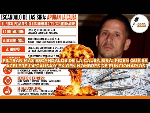 FILTRAN NUEVOS ESCÁNDALOS DE LA CAUSA SIRA: EL FISCAL PIDE QUE SE ACELERE LA CAUSA Y EXIGE NOMBRES