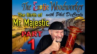 The Birth of Mr. Majestic Woodturned Segmented Mosaic Vase Part 1