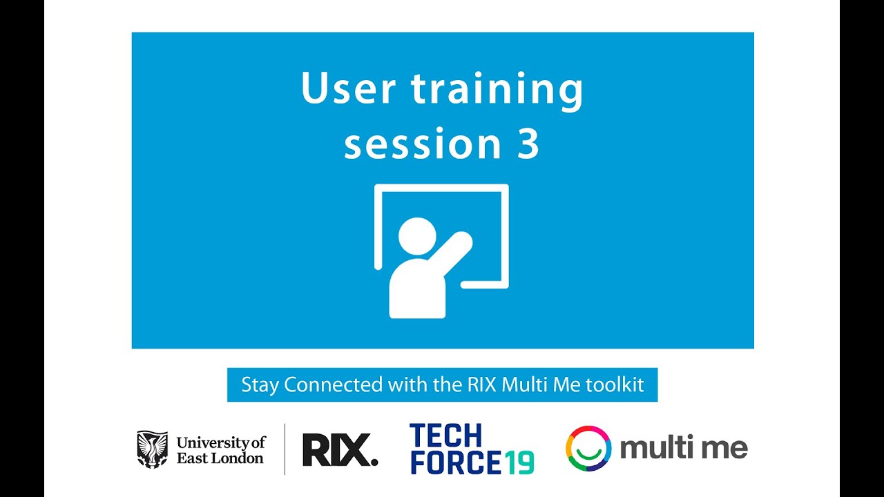 User training session 3 - YouTube