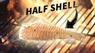 How To Cook Redfish On The Half Shell Cajun Grill Recipe