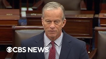 Watch: John Thune speaks during rare Saturday session on government shutdown