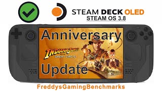 Indiana Jones and the Great Circle (Anniversary Update) on Steam Deck OLED with Steam OS 3.8