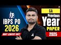 IBPS PO 2026 GA | GA Previous Year Paper 2025 | Complete Paper Analysis By Vaibhav Sir