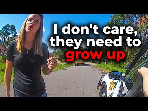 Entitled Mother Thinks She Can Terrorize Entire School Bus Without Consequences!