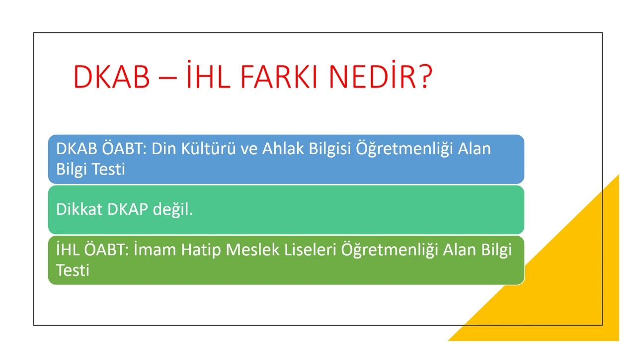 KPSS Nedir? Nasıl Din Kültürü ve İhl Öğretmeni Olunur. Kpss'de kaç oturum var. DKAB-İHL Farkı Nedir?