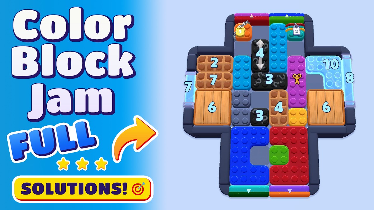 Color Block Jam Level 1421 (1422) | Complete Walkthrough & Solutions! 🚧 ...