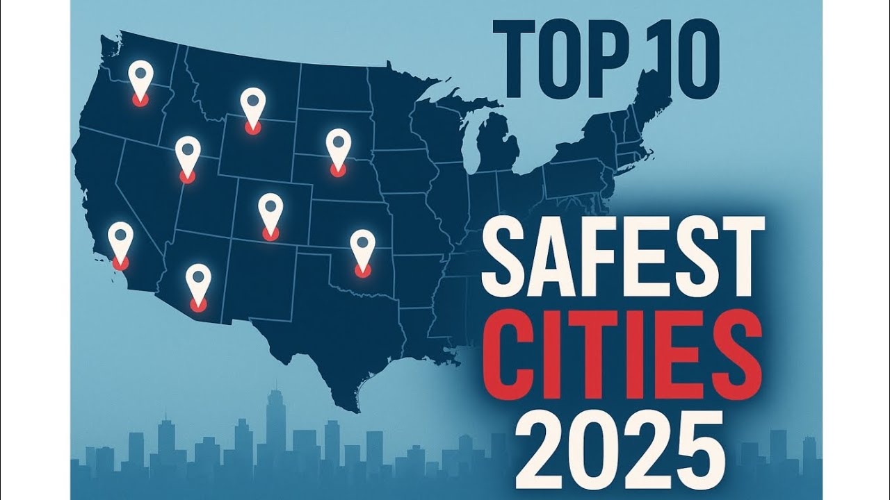 Top 10 Safest Cities in the USA (2025 Update) | Best Places to Live in ...