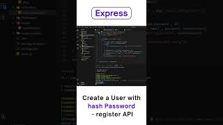 Create User with Hashed Password 🔐 (Register API Node.js)