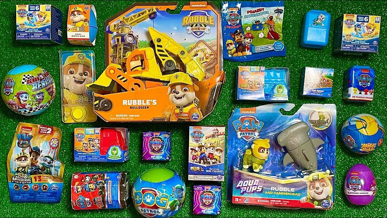 😍🚧 Paw Patrol Rubble Spielzeug auspacken! Mega Sammlung! 🎁