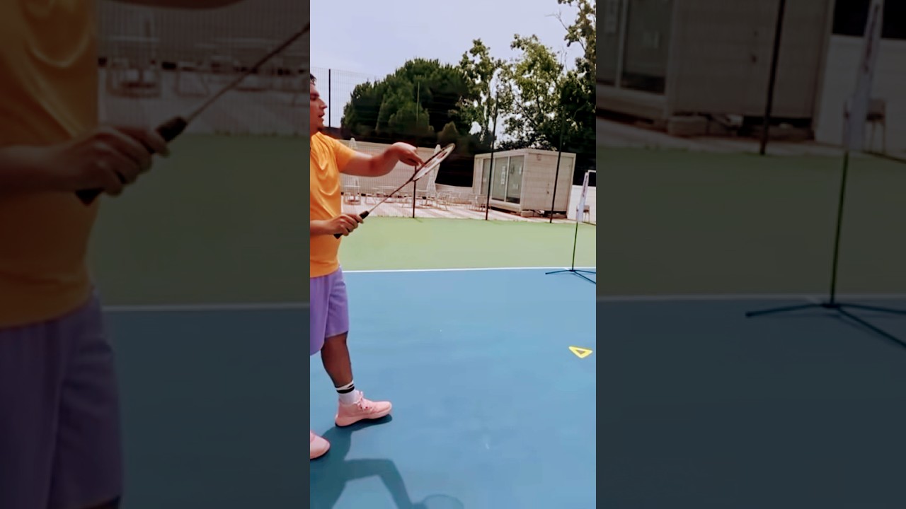 Ric Fazeres irrita-se a jogar badminton com Daizer