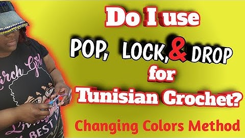 Ask Diva Q&A: Do I use the POP, LOCK AND DROP METHOD for Tunisian Crochet?