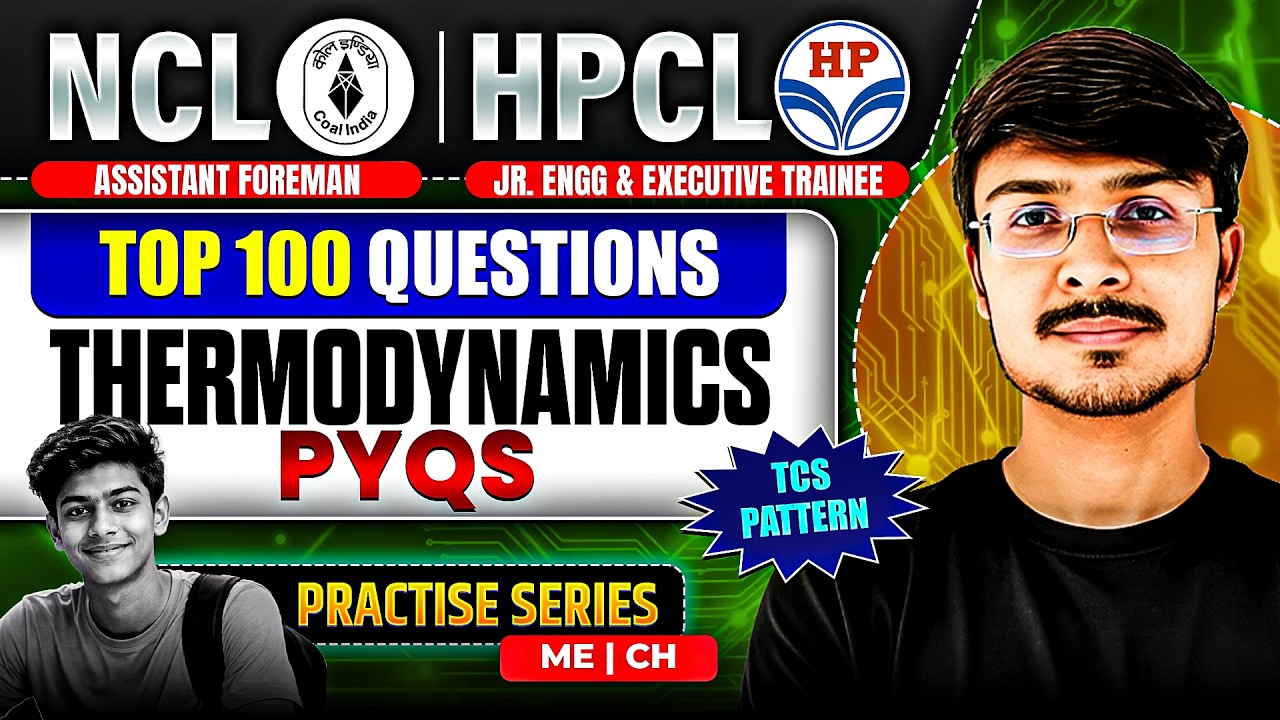 HPCL JE & ET Thermodynamics PYQs | These 5 Questions Will Appear in 2026