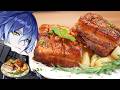 【原神料理】偏食妖精フリンズを唸らせたい❣ナド・クライ最強の肉料理「カリカリステーキ」再現 Genshin Impact Flins Crispy Roast