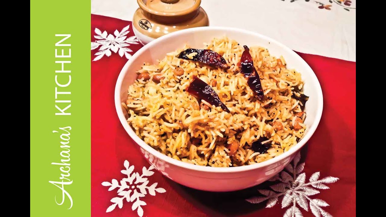 Puliyodharai / Puliyogare Recipe (Spicy Tamarind Rice) by Archana's