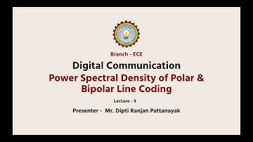 Digital Communication | Power Spectral Density of Polar & Bipolar Line Coding | AKTU Digital