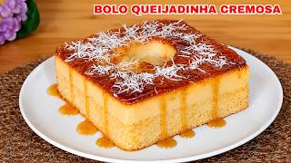 BOLO QUEIJADINHA CARAMELIZADO - TUDO NO LIQUIDIFICADOR - SIMPLESMENTE DELICIOSO