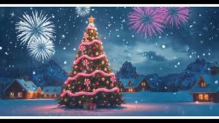 Gentle Christmas Night   Xmas Carol Piano and Dancing Snowfall 4K   Cozy Holiday Ambiance screenshot 4