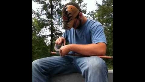 Make an atlatl and dart part two