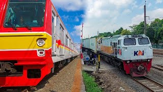 Kumpulan Kereta Api, Kereta Kontainer & Kereta KRL Di Kampung Rawa Bebek