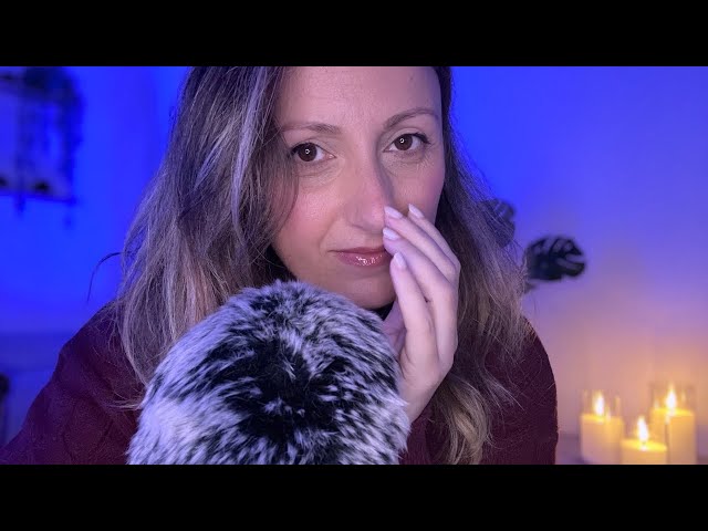 Coccole di Marzo PURE ASMR 🌙 Deep Sleep 💤 mic fluffy • inaudible • hand movement • mouth sound