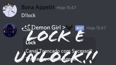 Bot Designer - Comando de lock e unlock