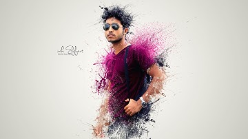 Photoshop tutorials | Splatter / Dispersion photo manipulation Tutorial