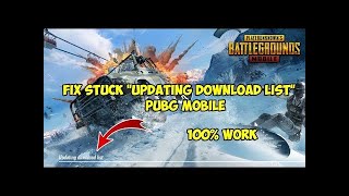 How To Fix Updating Download List Error/Glitche In PUBG MOBILE | 100 Working