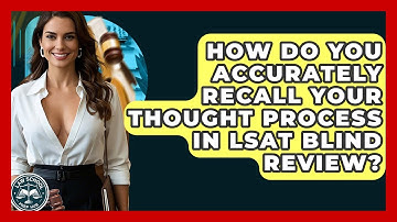 How Do You Accurately Recall Your Thought Process In LSAT Blind Review? - Law School Prep Hub
