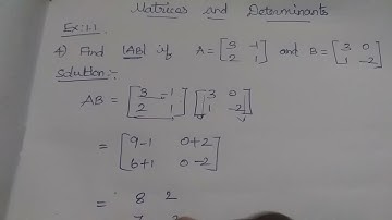 11std Business Maths - Matrices and Determinants Ex:1.1(sum 4)
