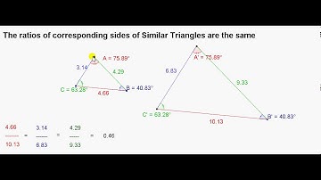 Similar (Equiangular) Triangles and their Corresponding Sides