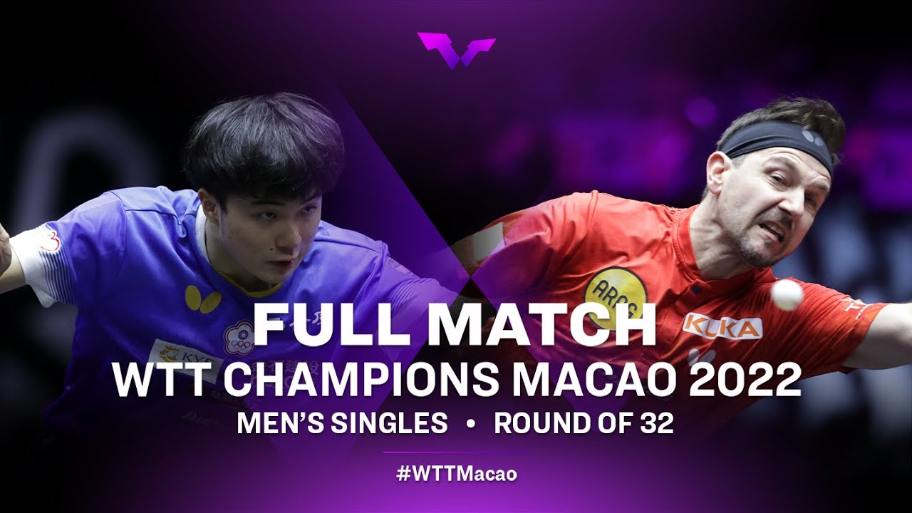 FULL MATCH Timo BOLL vs LIN Yun-Ju MS R32 WTT Champions Macao 2022