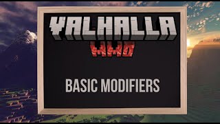 Basic Modifers (Valhalla MMO plug-in tutorial “the basics”)