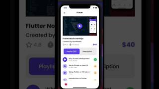 Flutter Educational app design ️#shorts