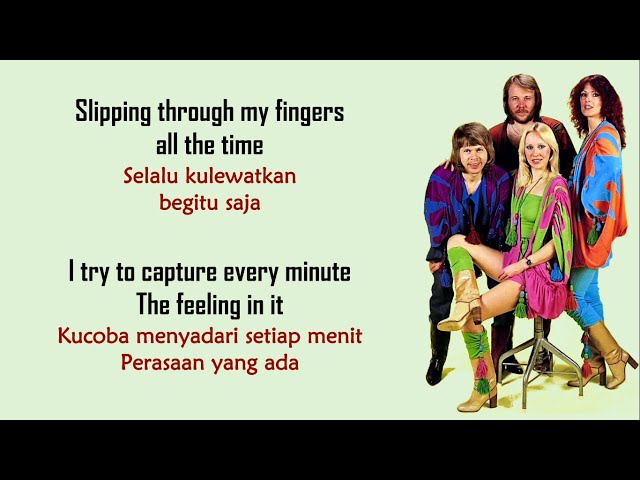 ABBA - Slipping Through My Fingers | Lirik Terjemahan Indonesia class=