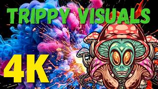 Trippy Fluid Visuals 🌈 | 1 Hour 4K Satisfying Liquid Animation | Relaxing Music Screensaver