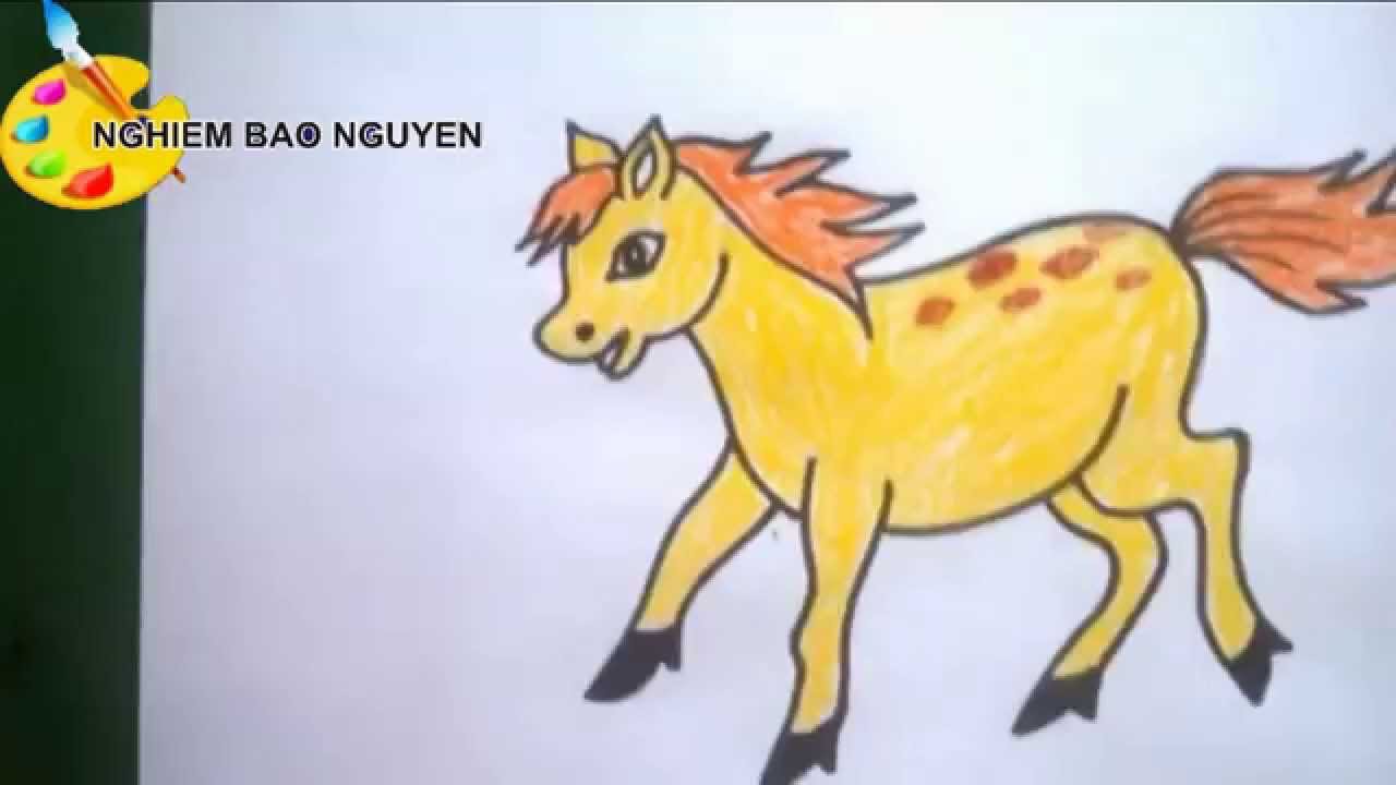 Vẽ con ngựa/How to Draw Horse - YouTube