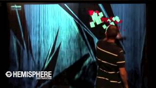 Interactive fog screen