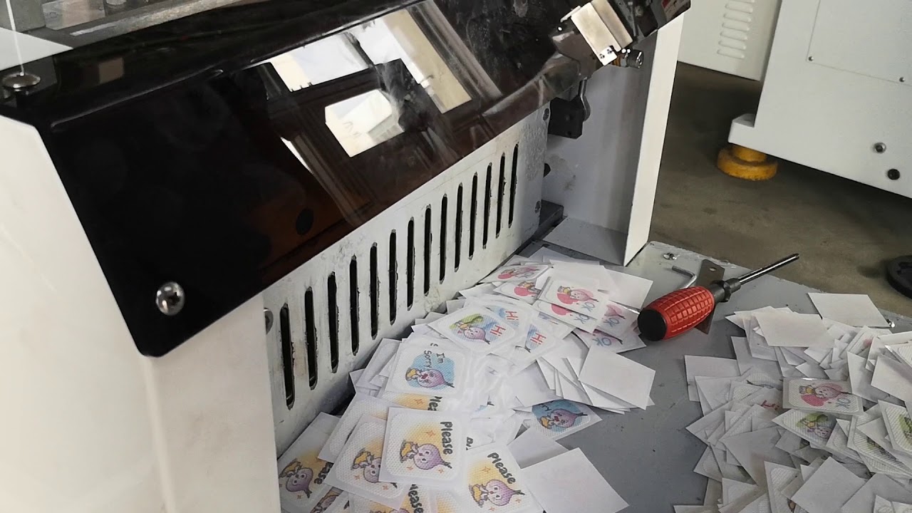 Die Cutter Work with Sheet Cutting for Labels Cartoon YouTube
