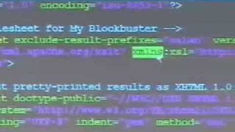 Lecture 6: Namespaces in XML 1.1, SVG 1.1, and XSL 1.1 - CSCI E-259 Fall 2007