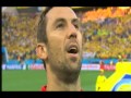 تأثر لاعبي البرازيل لحظة السلام الوطني 