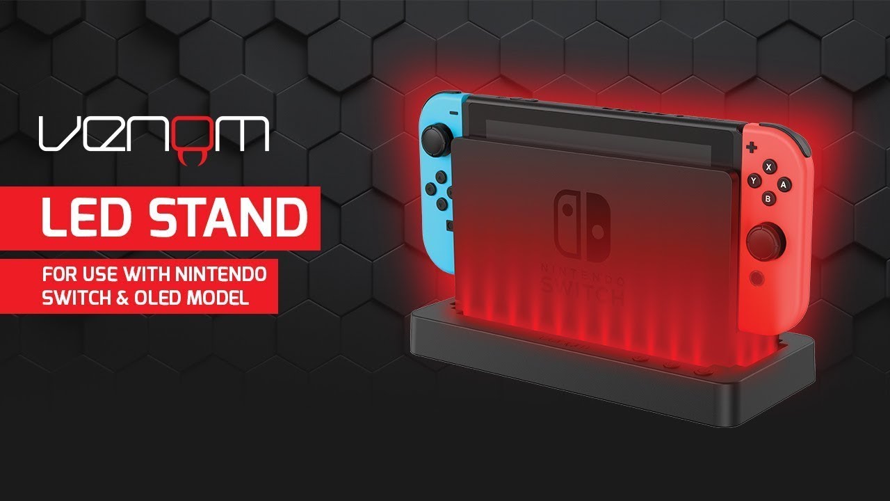 Venom colour changing LED stand for use with Nintendo Switch and OLED ...