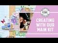 How to use large chipboard titles on a scrapbooking layout  antonia sherlock  march 2024 hip kits