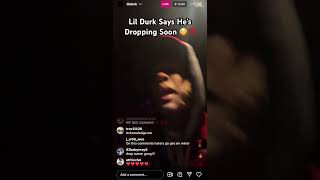 Lil Durk Says He’s Dropping Soon On Live 👀🔥