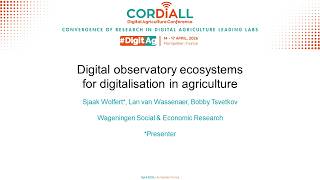 [CORDiALL Conference] 15th April 2026 - Sjaak Wolfert