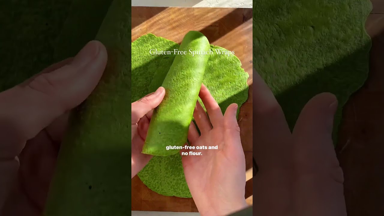 SPINACH WRAPS gluten free Hormone friendly Eats shorts YouTube SPINACH WRAPS gluten free Hormone friendly Eats shorts YouTube