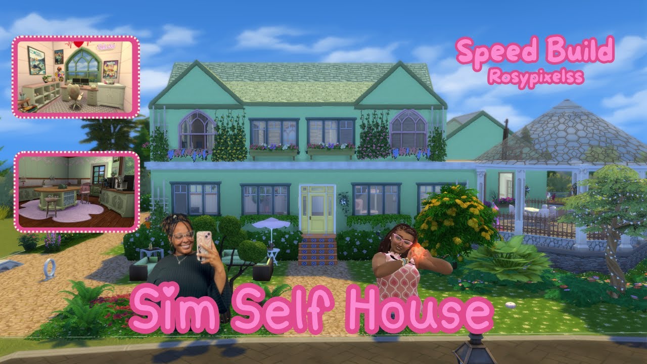 Building My Sim Self House in The Sims 4 💕 | Sims 4 Speed Build - YouTube